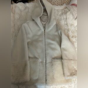 UGG Koolaburra Cream Teddy Jacket with Hood
